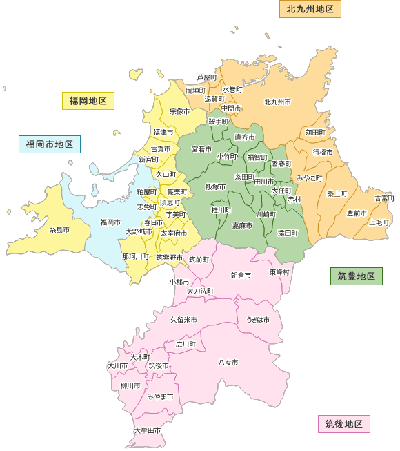 福岡県地図